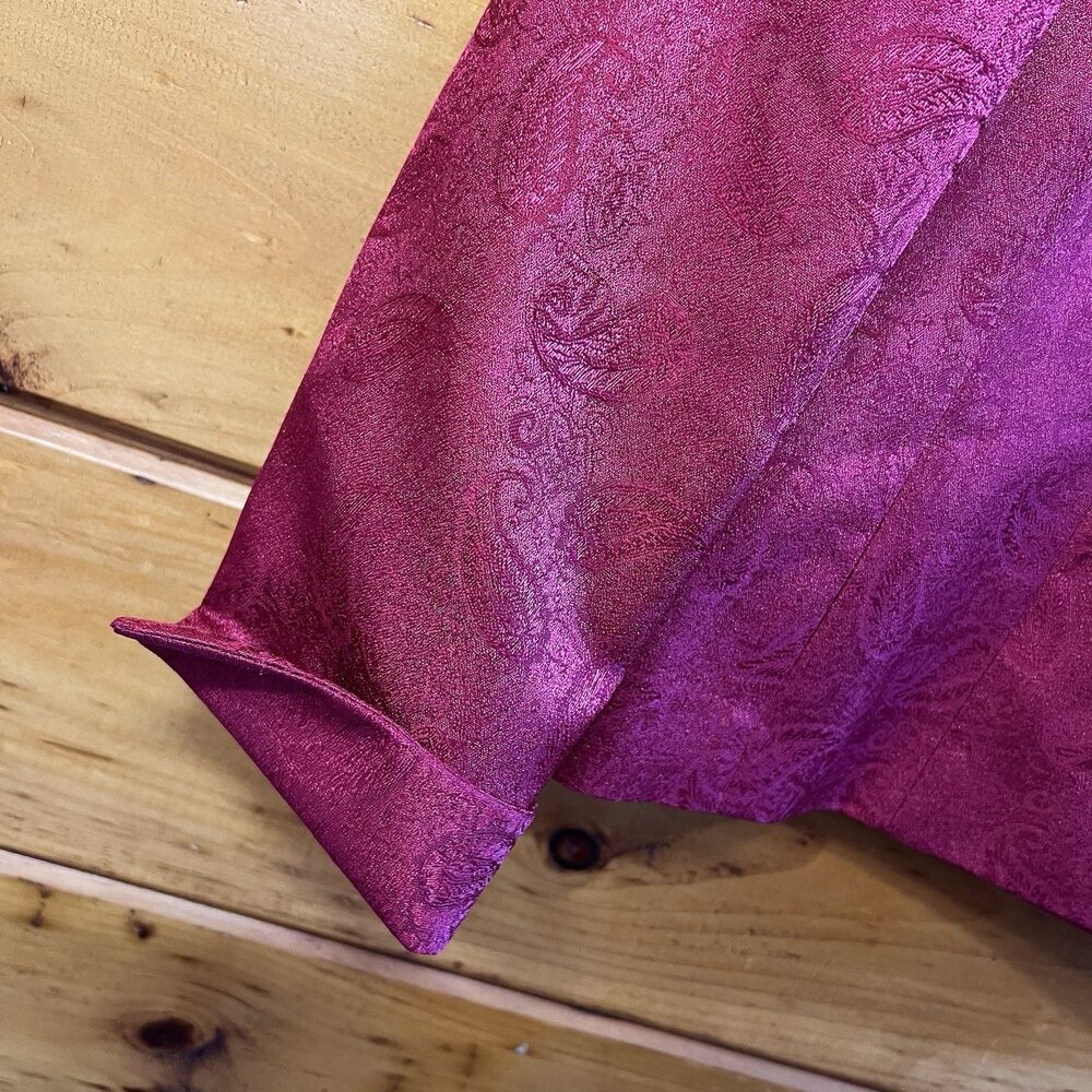 Le Suit Unique Side Button Shiny Textured Lined B… - image 4